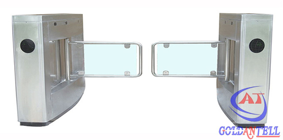 Semi Automatic Control Passager Security Pedestrian Swing Barrier RS485 / TCP / IP Interface