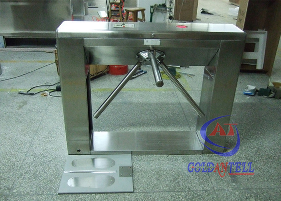 Waist height Mobile phone apps Tripod Turnstile Gate , office building turnstile security gates