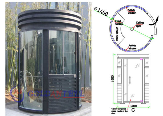 Environmental Friendly Security Guard Cabin Working Room Prefabricated Anti - Typhoon