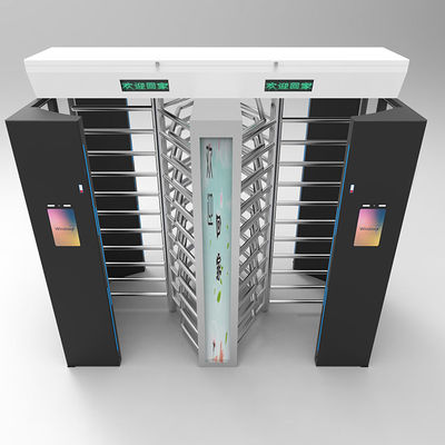 High Security Full Height Turnstile Gates With RFID Card QR Code