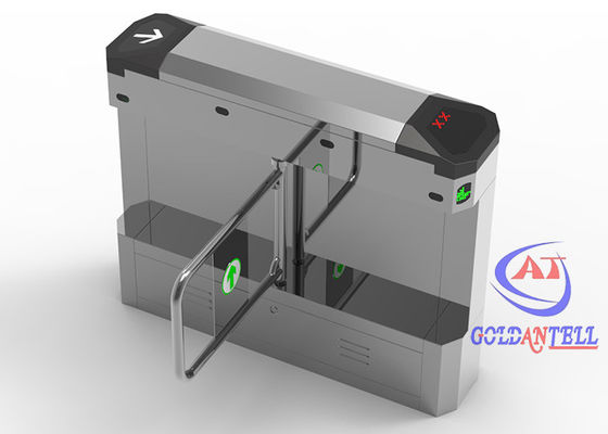 Electric Flap Barrier Gate Mechanism RFID Stainless Steel Access Control Turnstile Gate