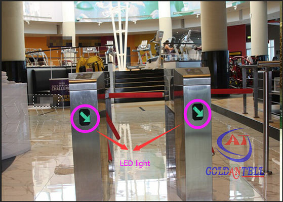 Biometric Automatic Rotate Tripod Turnstile Gate Half Height For Entrance