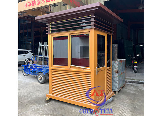 Shaped Steel Structure Security Cabin Customzied Size and Color Heat Insulation Enviroment Friendly