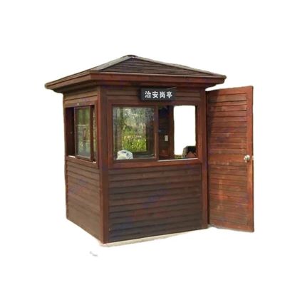 Imitation Wood Material Prefabricated Cabin Long Lifetime Fully Equipped