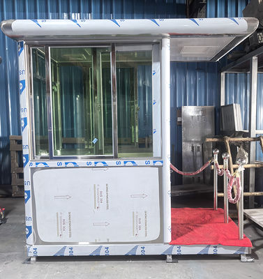 Outdoor Movable Security Guard Booth Stainless Steel Waterproof
