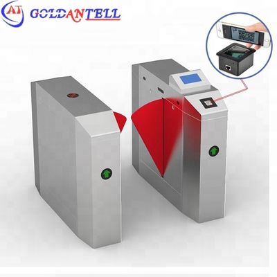 Intelligent QR Code Access Optical Turnstile with IP54 Waterproof 304 Stainless Steel 1200x300x1000mm Security Turnstile Gate