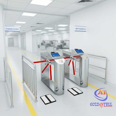 Static Detection Security Turnstile & Attendance System for Employee Entrance in Electronics Manufacturing Workshops