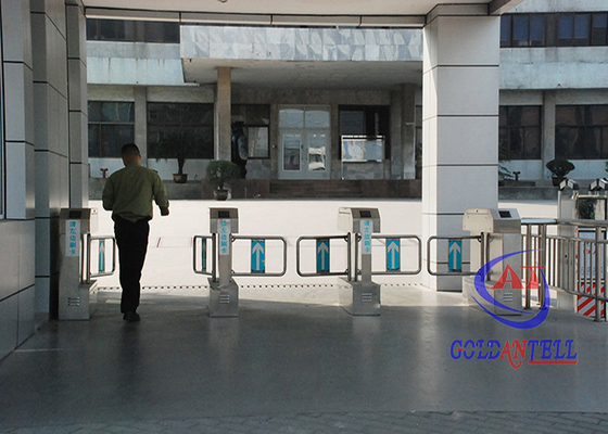 Dual Core Bidirectional Automatic Swing Barrier Gate , Electric Swing Gate with RS485 / 232 Communication interface