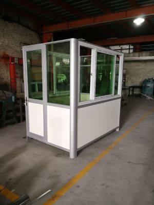 SS 1.2×1.5×2.4m Security Guard House Assemble Guard Booth 5 Minutes Installation