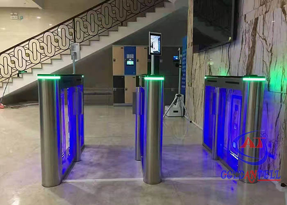 Dar Lobi Çift Motorlu Hız Kapısı Turnike Salıncak Bariyer Dijital Geçiş Kontrol Sistemi
