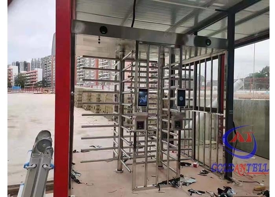 NFC Kapısı Tam Boy Turnike Sıcaklık Tanıma Mekanizması Stadyum Validatörü için SS Çift Geçiş