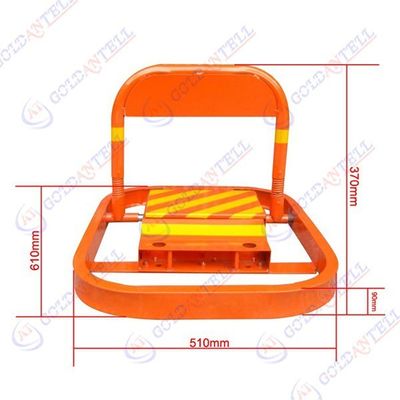110V / 220V 3-4 month Working Time Re-chargeable Steel Car Parking Locks 370mm Rise Height