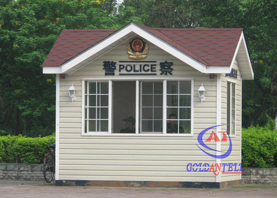 Yeterli İç Alan ve Komple Ekipmanlı Güvenlik Polisi Prefabrik Muhafız Evi