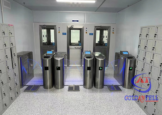 Android ESD Turnstile Gate System 8 Inch Touch Screen Tablet Combo Wrist / Foot Pedal