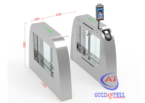 Yüz Tanıma Kameralı 8 İnç Ekranlı Hızlı Hızlı Servo Motor Salıncak Turnike Kapısı