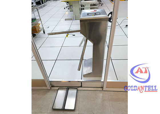 Kart Okuyucu ESD Ayak Denetleyicisi ile Elektrikli Otomatik Dikey Tripod Turnike Kapısı