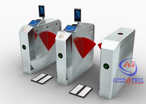 Çift Kanatlı Otomatik Turnike Kapısı Kızılötesi RFID Kart Erişim Kontrolü Turnikeler