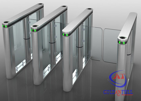 Rezidans ve ofis binası için RFID kart parmak izi okuyucu Swing Bariyer Kapısı