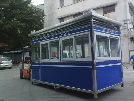 Color Steel Prefabricated sentry box shed for garden , Police Station , Residential Building