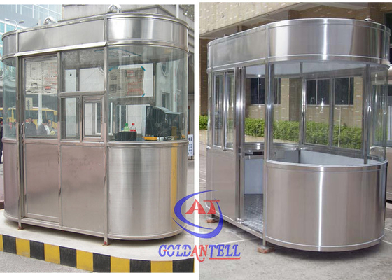 Açık Fiberglas Bilet Güvenlik Görevlisi Kabinleri / Mobil bekçi evi
