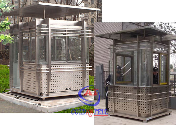 Government Departments Luxury Sentry Kiosk Custom Size And Color