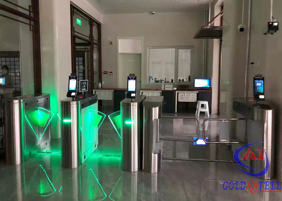 Akıllı Giriş RFID Kart Flap Turnike Kapısı Tam Otomatik Yaya Erişim Kontrolü