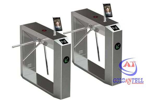 RFID Okuyucu Otomatik Güvenlik Kapıları 3 Kollu Yaya Yüz Tarayıcı Bel Yüksek Turnike