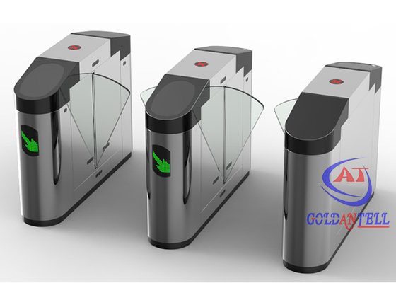 Bankalar / Oteller İçin Otomatik Parmak İzi Turnike Flap Bariyer Kapısı RFID Erişim Kontrolü