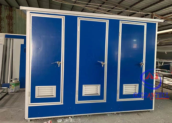 1.1 X 3.0 X 2.3 Metre Üç Kişilik Tuvalet Duş Odası Hareketli Açık Bilet Kabini