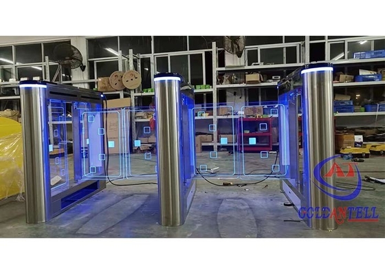 Düşük Gürültülü RFID Turnike Kapısı Erişim Kontrolü Spor Salonu Otomatik Sıfırlama Turnike Bariyer Kapısı