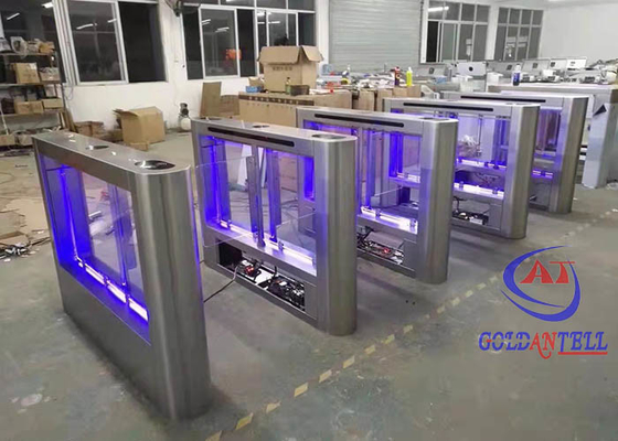 Akıllı RFID Kart Flap Turnike Kapısı Yüksek Hızlı Parmak İzi Salıncak Bariyer Kapısı