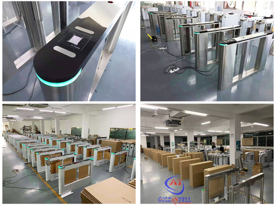 RFID Parmak İzi Yüz Tanıma Erişim Kontrolü ile AC / DC Güvenlik Turnike Kapısı