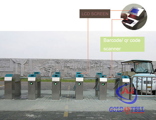 CE Mekanizmi Erişim Kontrolü Turnstile Tripod Turnstile Kapı Girdi ve Çıkış için Barkod Hız Kapısı