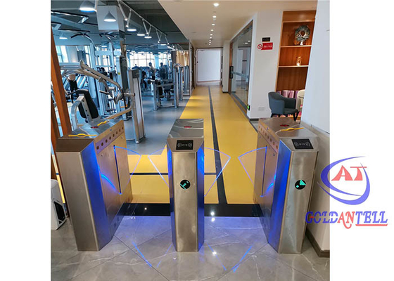 SPOR GYM Girişi Çift Yönlü Flap Bariyer Kapısı SUS304 NFC Tarayıcı Yaya Turnike Kapısı