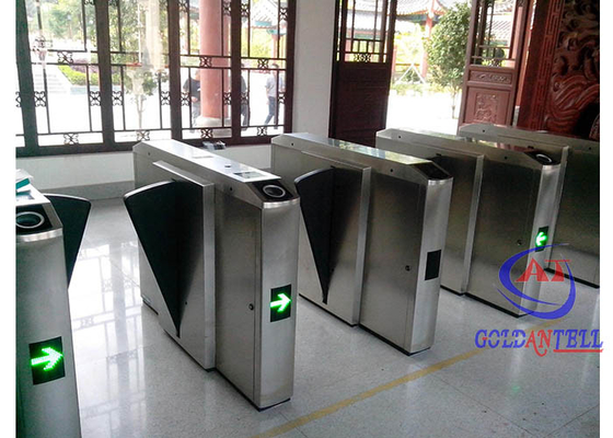Otomatik Yürüyüşçü Hız Kapısı Metro İstasyonu için Çift Swing Flap Bariyer Kapısı