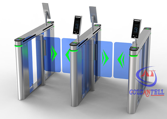 Ofis Swing Turnstile Kapısı Yüz Tanıma Erişim Kontrol Sistemi Swing Barrier Kapısı