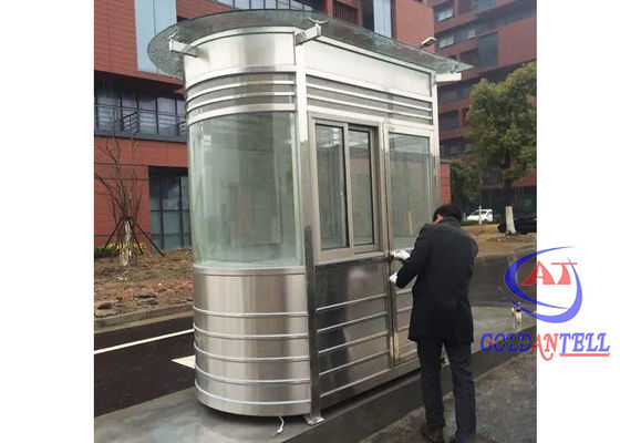 20 Years Use Time Stainless Steel Parking Booth Customized Size Heat Insulation Enviroment Friendly