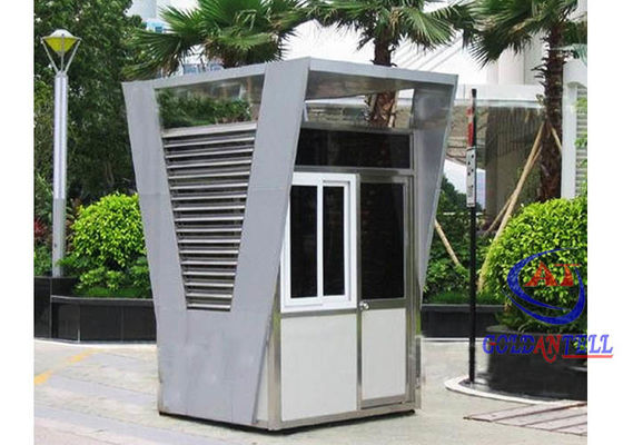 Customized Stainless Steel Outdoor Kiosk Booth For Hotel / Park / Hospital / Parking