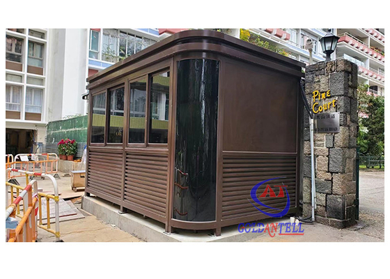 Dışarıda Yüksek Standart Güvenlik Muhafız Kulübesine Park Alanı ve Güvenlik Ofisi İçin Tempered Glass