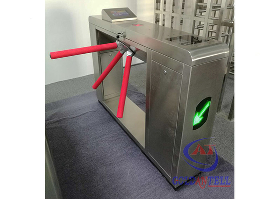 Metro restoran girişi için uygulama kodu tarayıcı kontrollü döner açılır tip üç kollu turnike / rfid tripod kapısı