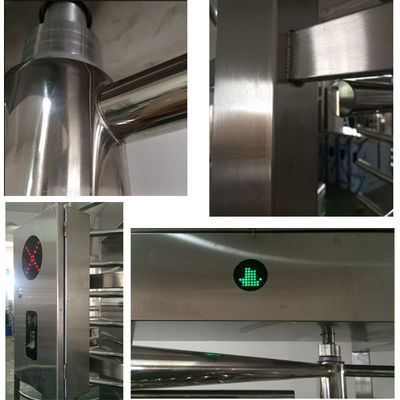 304 Stainless Steel Full Height Turnstile with RFID Fingerprint Access Control