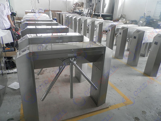304 Stainless Steel Turnstile Access Control with 0.4s Barrier Open/Close Time and RS485 Communication for 30-40 Persons/Min