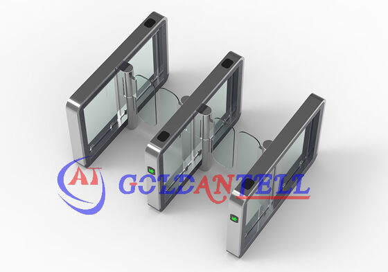 High-Speed Electronic Quick-Pass Turnstile Security Contactless Metro Turnstyle with Face & Card Multiple Recognition