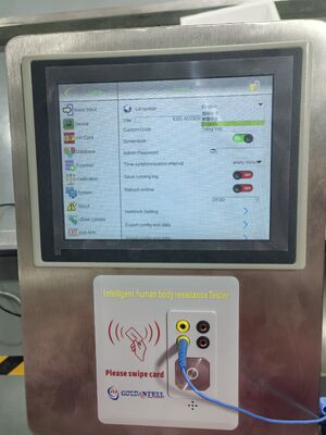 8 Inch Screen Esd Tester With Wrist Strap Footwear Anti-Static Tester For Lab and Factory (Laboratuar ve Fabrika için 8 inç ekran Esd testi)