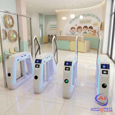 Çocuk dostu Swing Turnstile Görünür Güvenlik Işık Perde Erken Eğitim Merkezi ve Gün bakımı için Gençlik Erişim Bariyeri CE