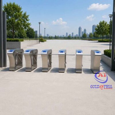 Pürüzsüz Parmak izi Tripod Turnstile Business Center ve Coworking Space CE için Çift RFID Okuyucu Erişim Kontrolü