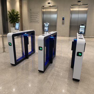 QR kodu Yüz Tanıma Otomatik Swing Barrier Hız Döner Kart Üyelik Spor Salonu Ofis Binası