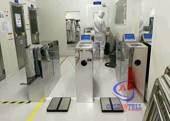 35 Kişi / Dak Flap Bariyer Kapısı Geri Çekilebilir Kol Bırakma Rfid Control Plus Esd Checker