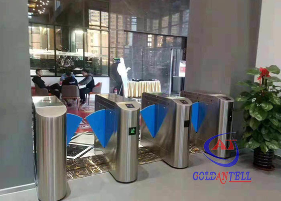 Restoran Salonu İçin Yüksek Hızlı Edestrian Bariyer Kapısı Paslanmaz Çelik Erişim Kontrol Sistemi