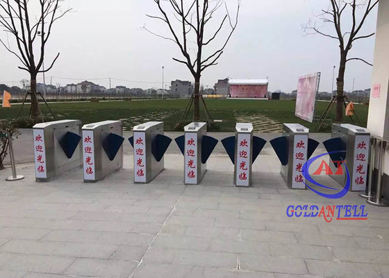 Çıkış Biyometrik Yüz Turnike Giriş Sistemleri Yarım Boy Turnike RFID Kart Okuyucu